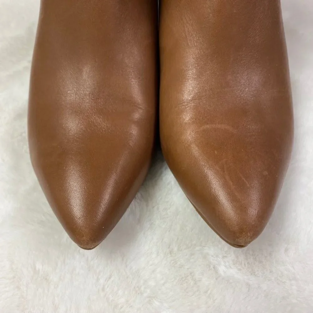 Cole Haan‎ Eneida Wedge Booties Pointed Toe Leather, size 8.5 B